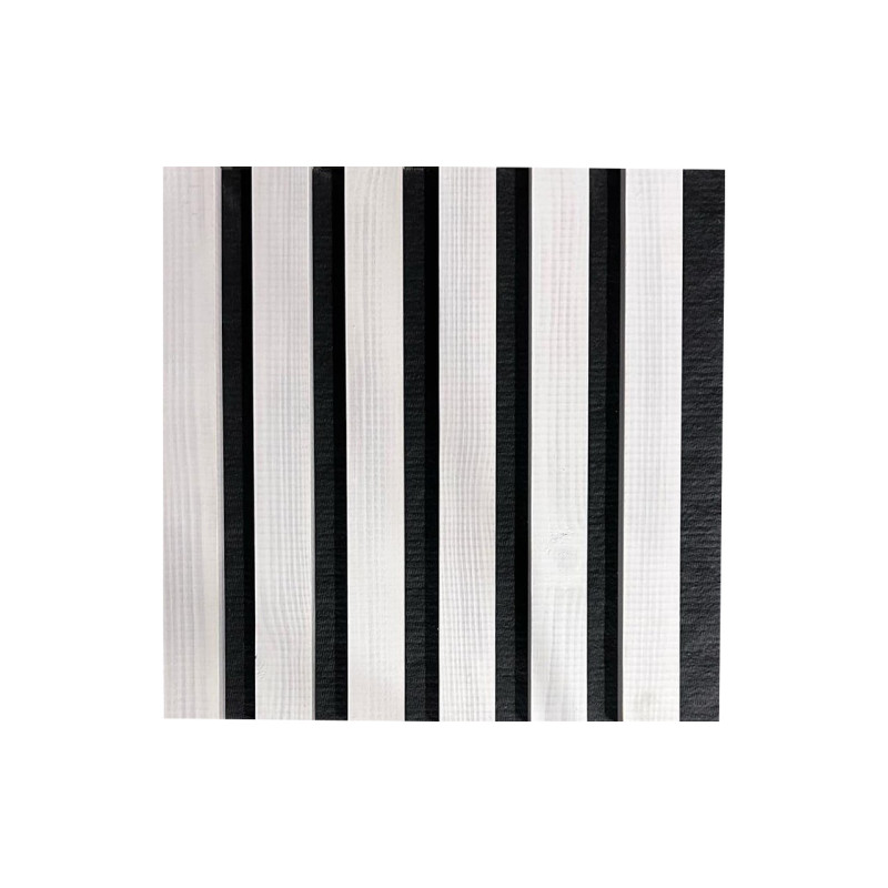 Dabīga koka sienas panelis 2700 x 300mm (White-Black)